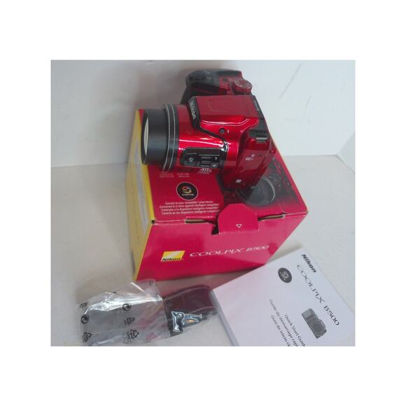 Nikon CoolPix B500 Red READ Parts or Repair READ AS IS - Picture 8 of 8